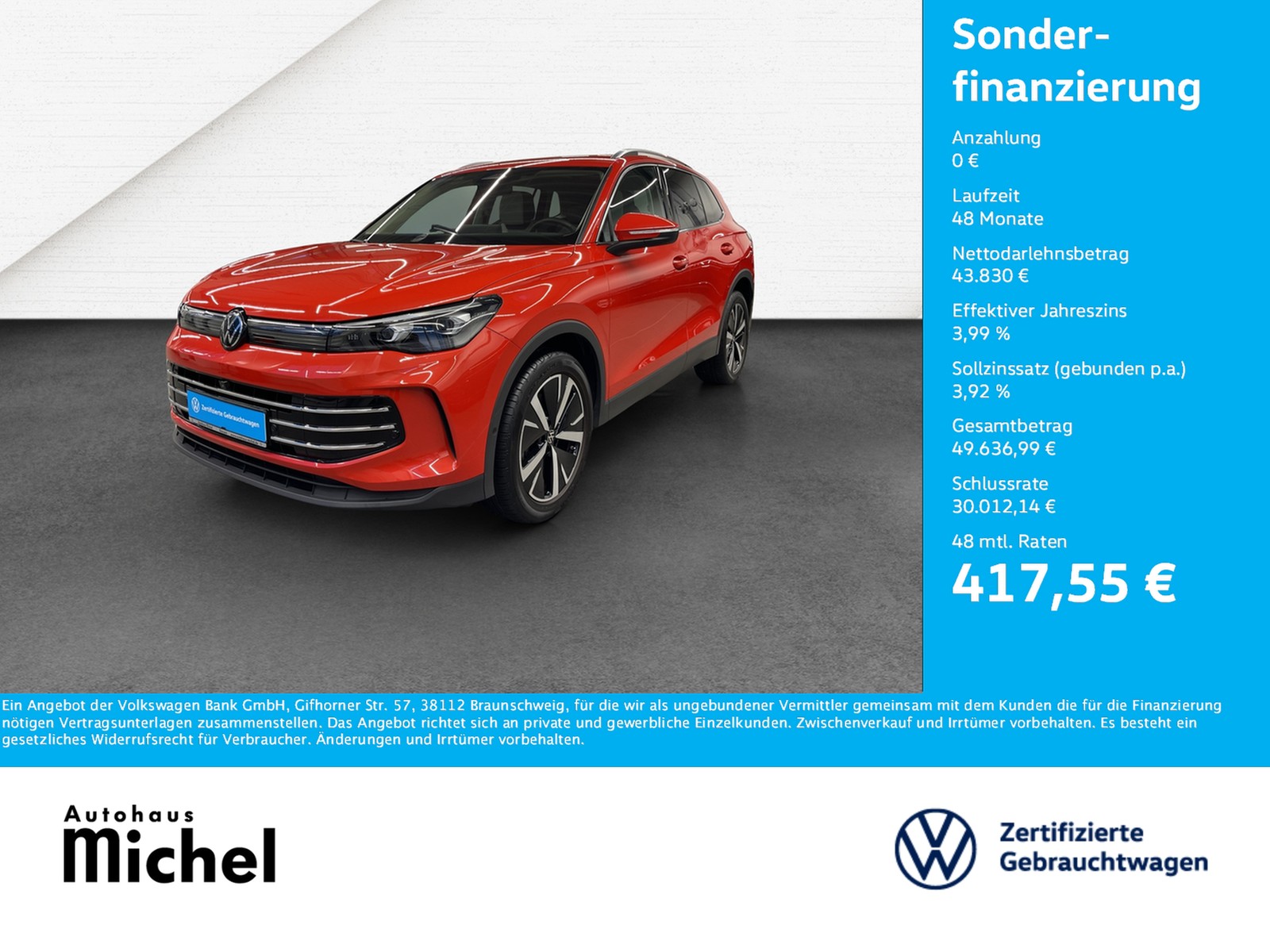 Tiguan TDI DSG Elegance IQ-Light Leder Panodach Standh.