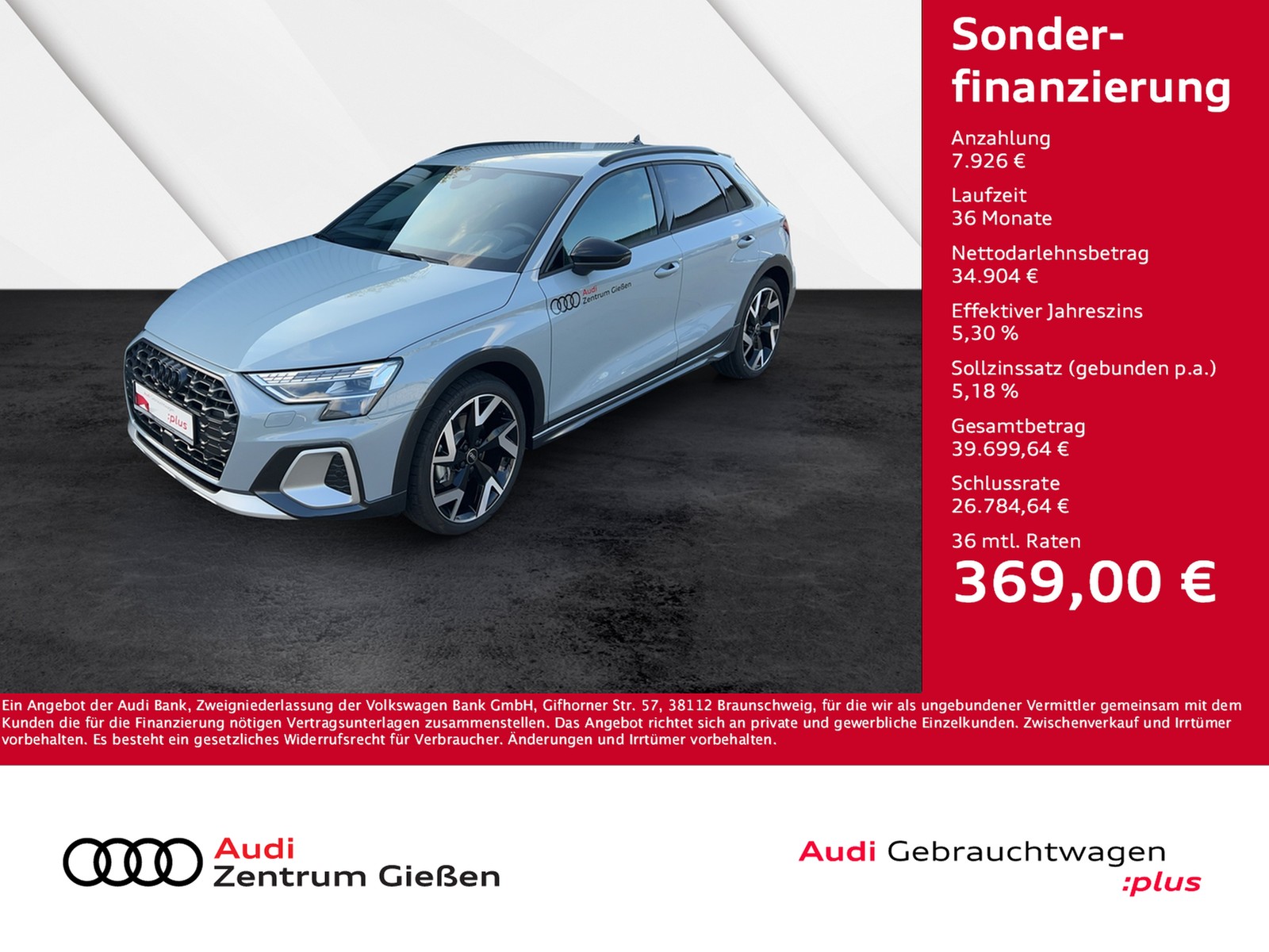 A3 allstreet 35 TDI S line Black AHK MATRIX Businesspak...